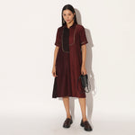 CAELITH DRESS - WINE PURPLE | LINETRIBE
