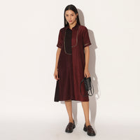 CAELITH DRESS - WINE PURPLE | LINETRIBE