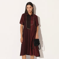 CAELITH DRESS - WINE PURPLE | LINETRIBE