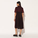 CAELITH DRESS - WINE PURPLE | LINETRIBE