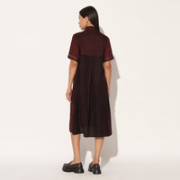 CAELITH DRESS - WINE PURPLE | LINETRIBE