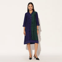 OPHYRA DRESS - BLUE GREEN | LINETRIBE