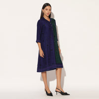 OPHYRA DRESS - BLUE GREEN | LINETRIBE