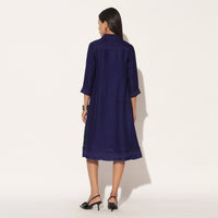 OPHYRA DRESS - BLUE GREEN | LINETRIBE