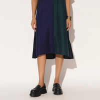 CAELITH DRESS - BLUE GREEN | LINETRIBE