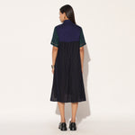 CAELITH DRESS - BLUE GREEN | LINETRIBE