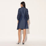 ANEBULA EMBROIDERED JACKET DRESS - BLUE | LINETRIBE