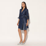 ANEBULA EMBROIDERED JACKET DRESS - BLUE | LINETRIBE