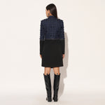 VEYORA JACKET DRESS - BLUE BLACK | LINETRIBE