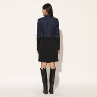 VEYORA JACKET DRESS - BLUE BLACK | LINETRIBE