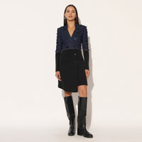 VEYORA JACKET DRESS - BLUE BLACK | LINETRIBE