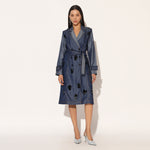 NYVORA TRENCH DRESS - BLUE | LINETRIBE