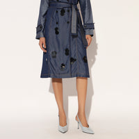 NYVORA TRENCH DRESS - BLUE | LINETRIBE