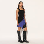 VALYRA DRESS - BLUE BLACK | LINETRIBE