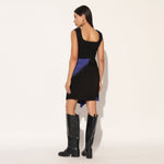 VALYRA DRESS - BLUE BLACK | LINETRIBE