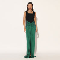AURYTH GOWN - GREEN BLACK | LINETRIBE
