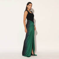 AURYTH GOWN - GREEN BLACK | LINETRIBE