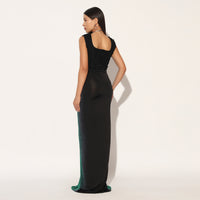 AURYTH GOWN - GREEN BLACK | LINETRIBE