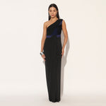 ORIVYN GOWN - BLUE BLACK | LINETRIBE