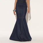 ZEPHORA LONG SKIRT - BLUE | LINETRIBE