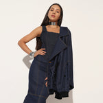 ZEPHORA LONG SKIRT - BLUE | LINETRIBE