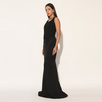 ZEPHORA LONG SKIRT - BLACK | LINETRIBE