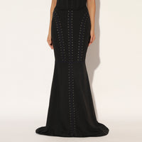 ZEPHORA LONG SKIRT - BLACK | LINETRIBE