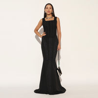 ZEPHORA LONG SKIRT - BLACK | LINETRIBE