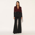 STELLIX PANT SUIT - MAROON BLACK | LINETRIBE