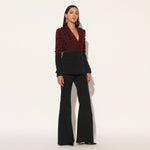 STELLIX PANT SUIT - MAROON BLACK | LINETRIBE