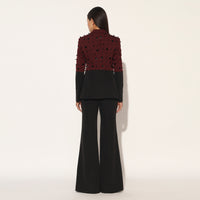 STELLIX PANT SUIT - MAROON BLACK | LINETRIBE