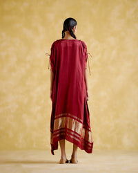 Amor- Maroon kaftan dress | 5Elements