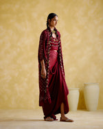 Malini Maroon Bandhini | 5Elements