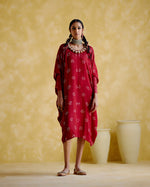Annapoorna- Maroon bandhini Kaftan | 5Elements