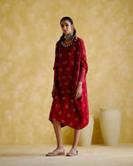 Annapoorna- Maroon bandhini Kaftan | 5Elements
