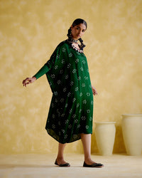 Annapoorna- Green bandhini Kaftan | 5Elements