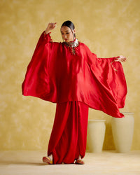 Arundhati - Red Kaftan Set | 5Elements