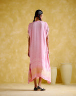 Anuradha -Kalamkari Pink Kaftan | 5Elements