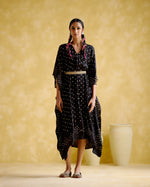 Annika - Black bandhini kaftan | 5Elements
