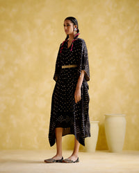 Annika - Black bandhini kaftan | 5Elements