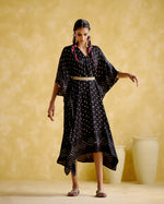 Annika - Black bandhini kaftan | 5Elements