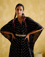 Annika - Black bandhini kaftan | 5Elements