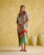 Linus- Turquoise printed kaftan | 5Elements