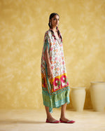 Linus- Turquoise printed kaftan | 5Elements
