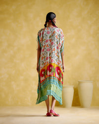 Linus- Turquoise printed kaftan | 5Elements