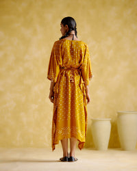 Annika - Mustard bandhini kaftan | 5Elements