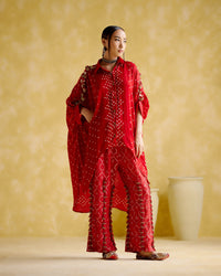 Leander-Red Co-ord set | 5Elements