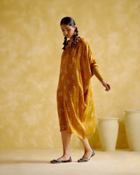 Annapoorna- Yellow bandhini Kaftan | 5Elements