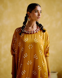 Annapoorna- Yellow bandhini Kaftan | 5Elements