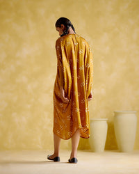 Annapoorna- Yellow bandhini Kaftan | 5Elements